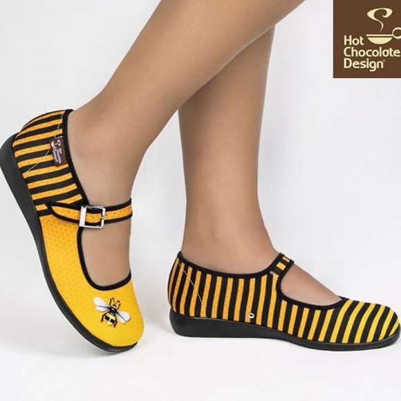 HOT CHOCOLATE DESIGN Mini Chocolaticas Bees Mary Jane Shoes 31 - Picture 1 of 13